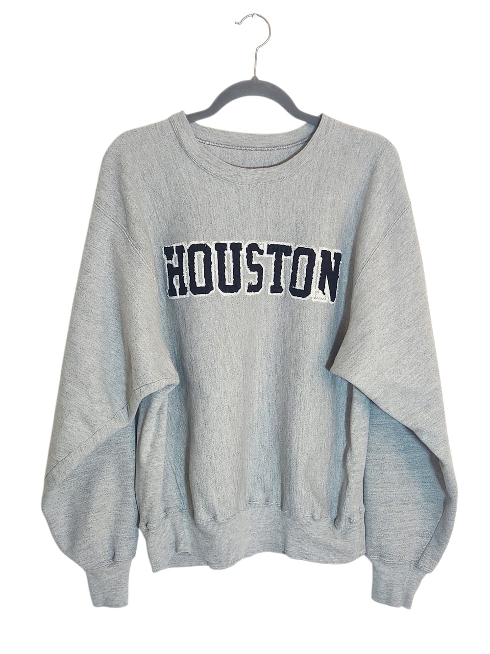 Champion Houston Logo Gray Sweatshirt Size Medium